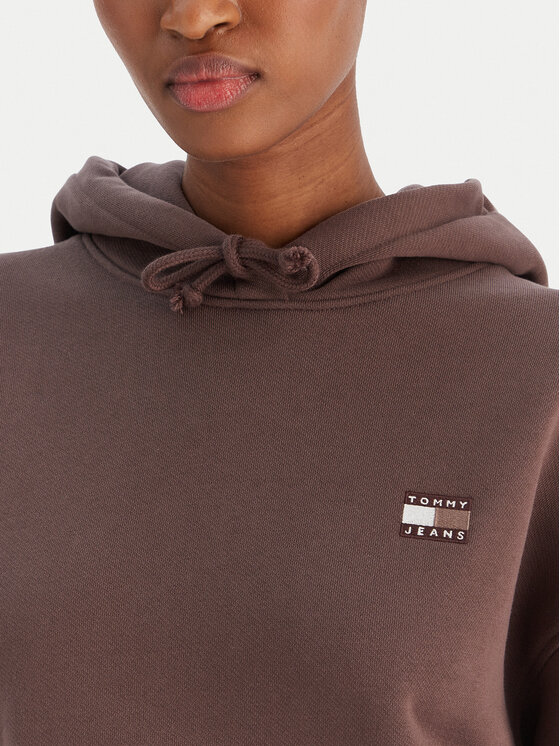 Tommy Jeans Tommy Jeans Sweatshirt Badge DW0DW19414 Braun Boxy Fit