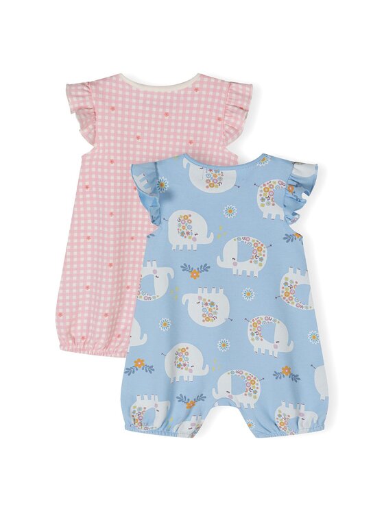 MINOTI MINOTI Komplet 2 par pajacy 24babypack34 Błękitny