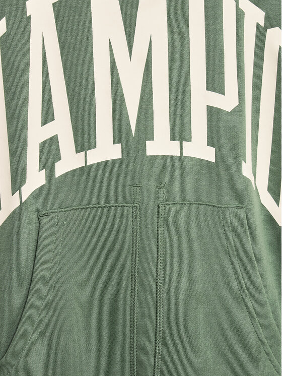 Champion Champion Majica dugih rukava Maxi Bookstore 306358 Zelena Oversize