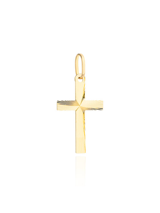 Fugart Fugart Kolczyki krzyżyk diamentowany FUG4-15-C00134-2 Złoty