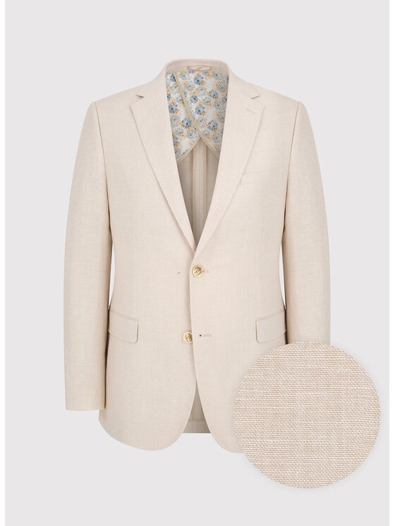 Pako Lorente Pako Lorente Marynarka P24SF-3X-020 Écru Slim Fit