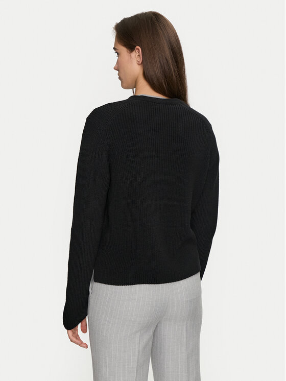 Marc O'Polo Marc O'Polo Kardigán 408 6059 61069 Fekete Relaxed Fit