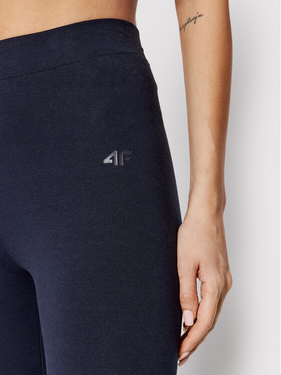 4F 4F Legginsy H4L22-LEG350 Granatowy Slim Fit