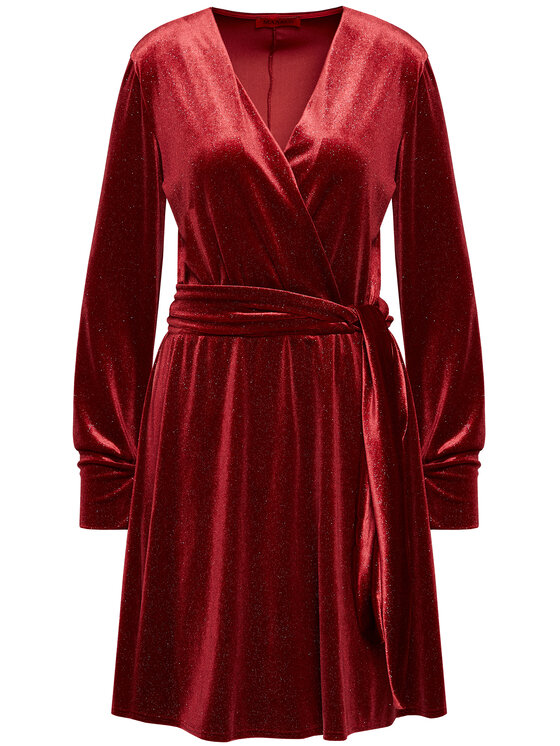 MAX&Co. MAX&Co. Φόρεμα κοκτέιλ Perla 86219521 Μπορντό Regular Fit