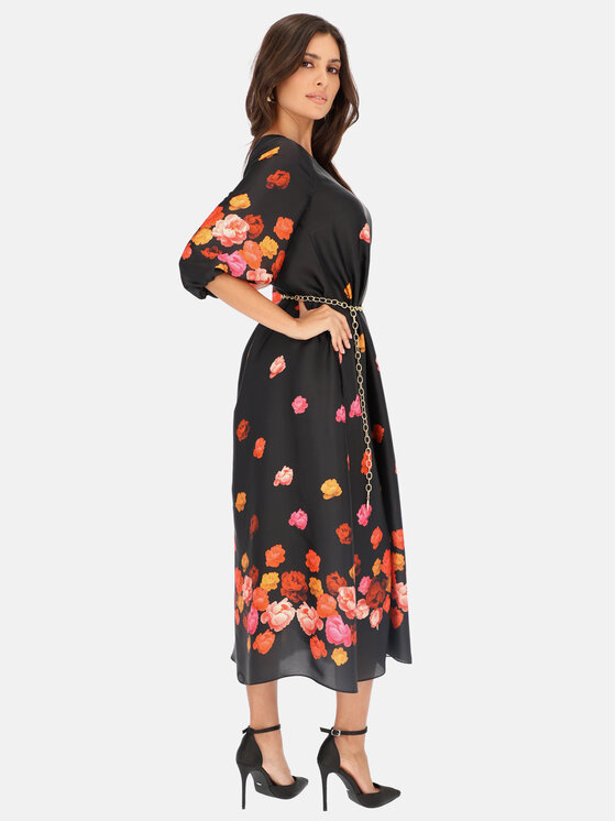 L’AF L’AF Sukienka elegancka Karin Czarny Regular Fit