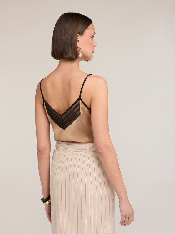 Motivi Motivi Top D035Q000542N002 Crema Regular Fit