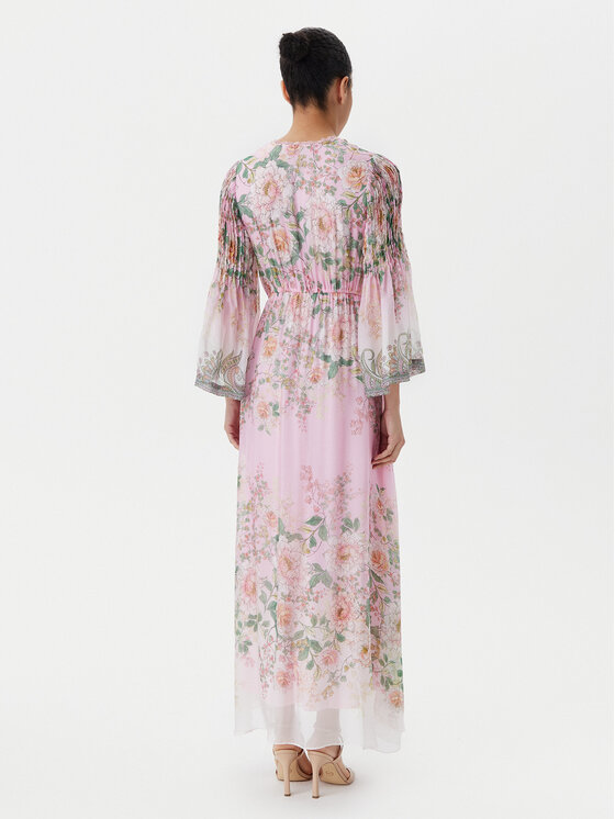 Hale Bob Hale Bob Sukienka letnia with silk 4YPR652A Różowy Regular Fit