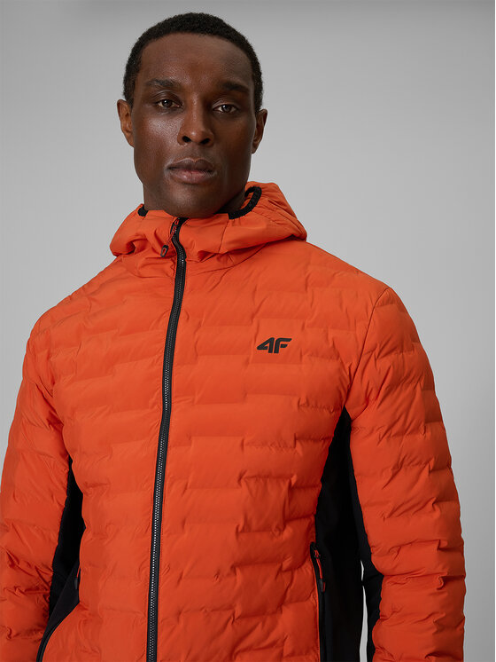 4F 4F Kurtka outdoor TREKKING Pomarańczowy Regular Fit