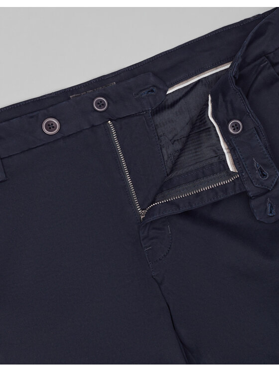 Borgio Borgio Chinosy sagliano Granatowy Slim Fit