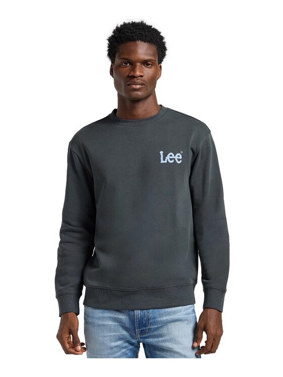 Lee Lee Bluza 112363886 Szary Regular Fit