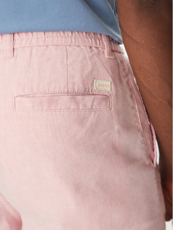 BOSS BOSS Pantaloncini di tessuto 50536863 Rosa Tapered Fit