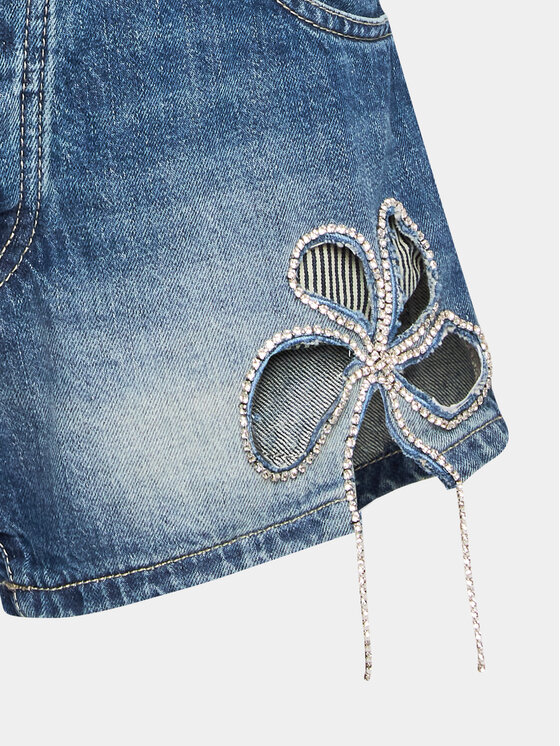 Please Please Pantaloncini di jeans D0IEEH0W6G Blu Regular Fit