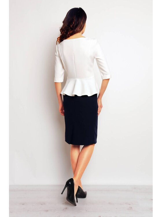 Infinite You Infinite You Bluzka M075 Écru Basic Fit