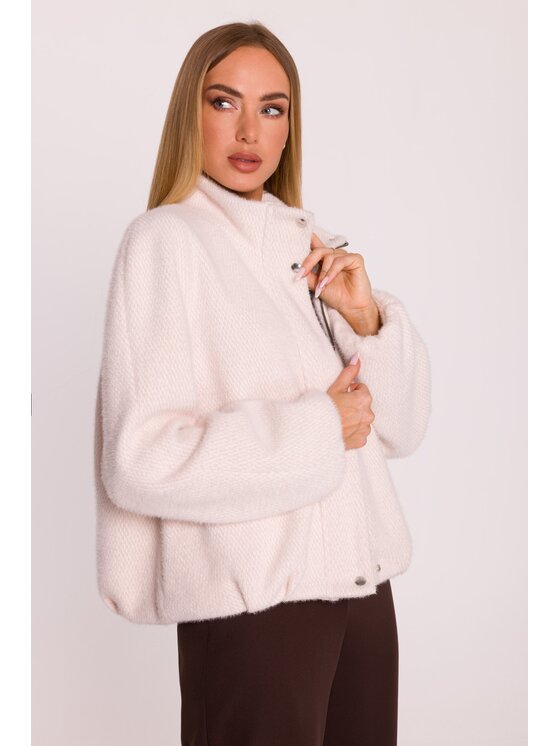 Made of Emotion Made of Emotion Kurtka przejściowa M885 Beżowy Casual Fit