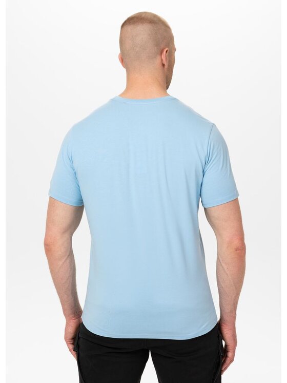 PITBULL PITBULL T-Shirt MINIMAL Niebieski jasny Regular Fit