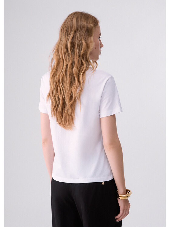 Liu Jo Liu Jo T-Shirt WF6320JS923L9363 Biały Regular Fit
