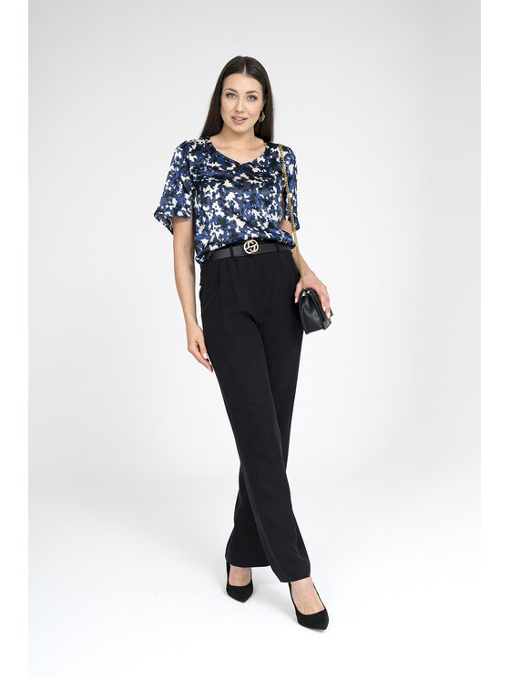 Ciepielewska Ciepielewska Bluzka SALMA Czarny Flattering Fit