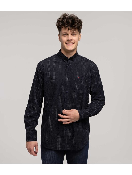 Lee Cooper Lee Cooper Koszula NEW TENBY Czarny Comfort Fit