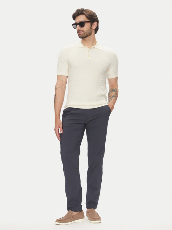 Pierre Cardin Pierre Cardin Chino nohavice C3 33730.1058 Tmavomodrá Slim Fit
