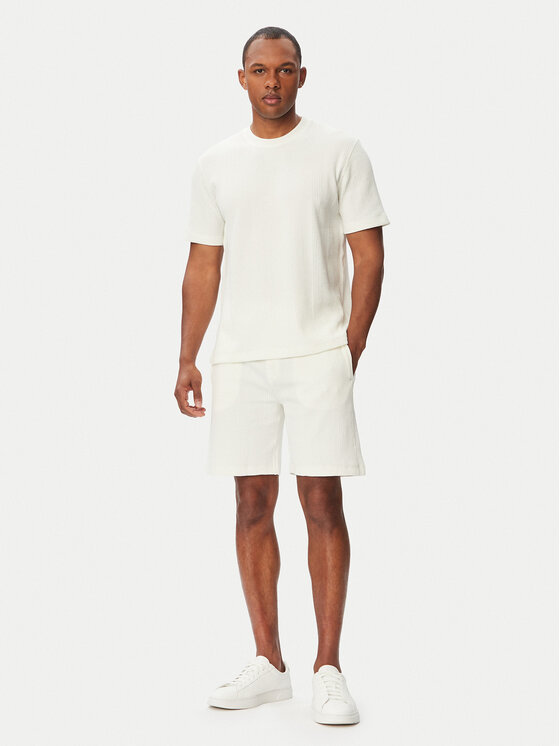 BOSS BOSS Sportshorts Structure Shorts 50540581 Creme Regular Fit