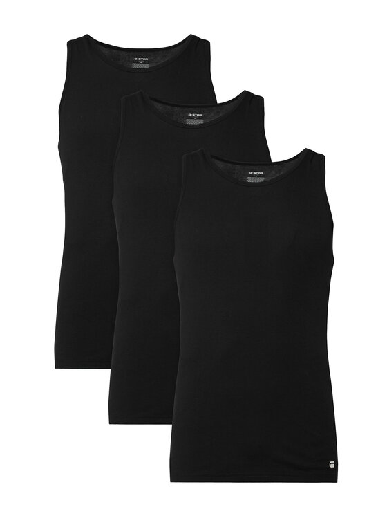 G-STAR Комплект потници без ръкави D30333-10 Черен Regular Fit