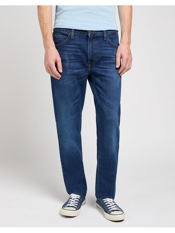 Lee Lee Pantaloni di tessuto DAREN ZIP FLY Blu Straight Leg