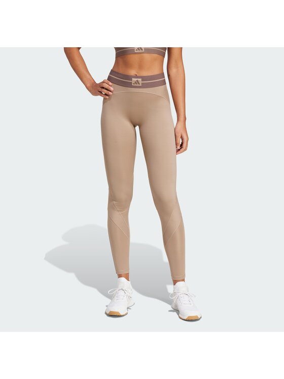 adidas adidas Legginsy 152105 Brązowy Fitted Fit