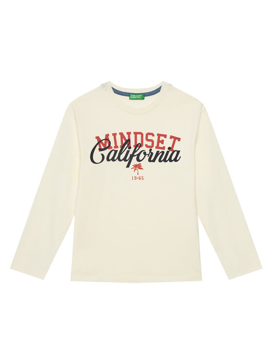 United Colors Of Benetton United Colors Of Benetton Блуза 35RYC10O9 Бежов Regular Fit