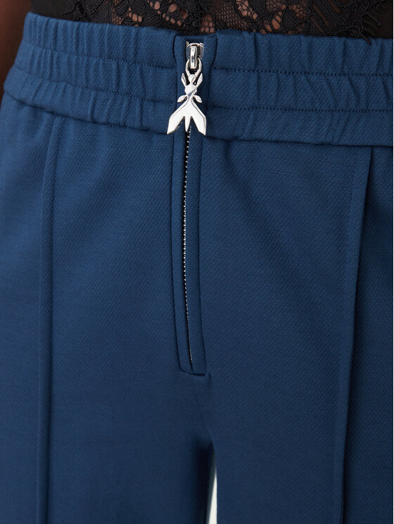 Patrizia Pepe Patrizia Pepe Medžiaginės kelnės 8P0813/A715 Mėlyna Wide Leg