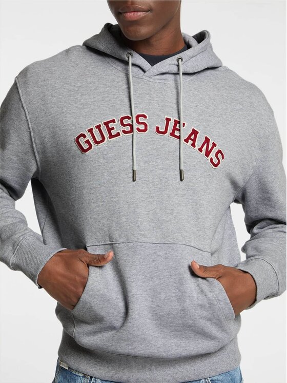 Guess Jeans Guess Jeans Bluza 170247 Szary Classic Fit