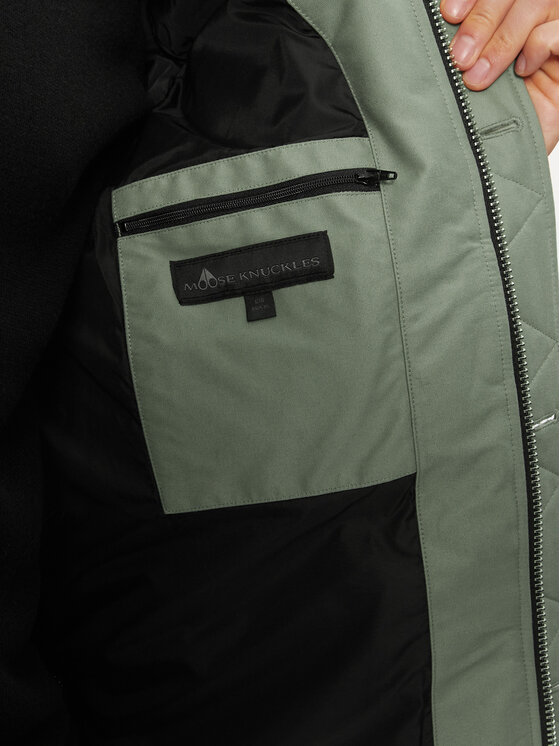 Moose Knuckles Moose Knuckles Geacă din puf Original 3Q Neoshear M32MJ128SX Verde Slim Fit