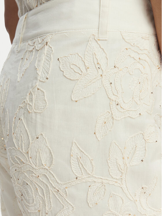 Liu Jo Liu Jo Pantaloni culotte WA6506 T472A Crema Regular Fit