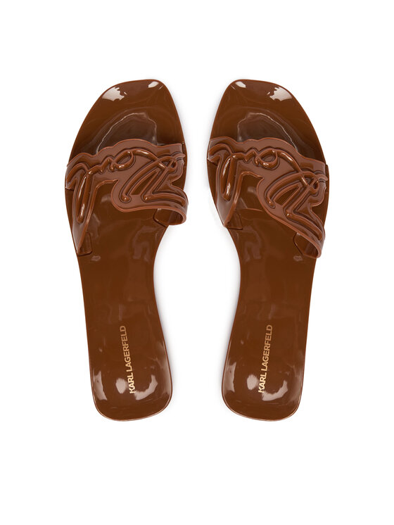 KARL LAGERFELD KARL LAGERFELD Šlepetės Jelly KL80008 Ruda