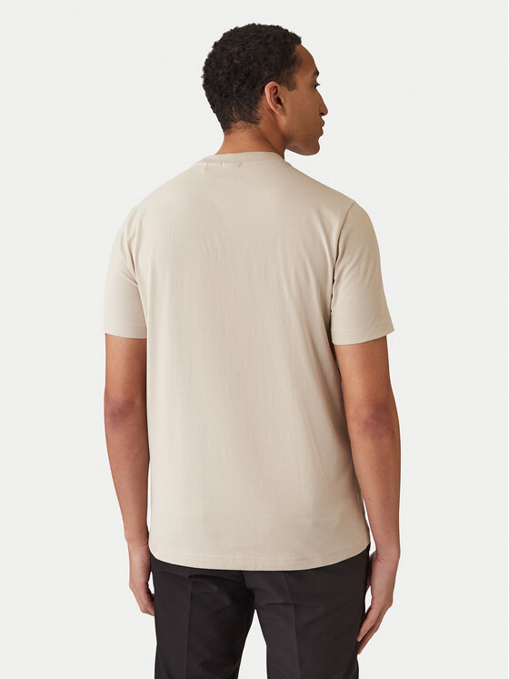 BOSS BOSS Tricou 50506373 Bej Regular Fit