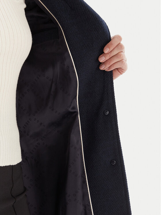 Guess Guess Преходно палто W5BL25 W2672 Тъмносин Regular Fit