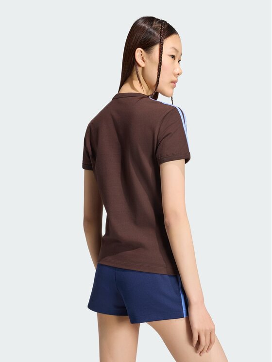 adidas adidas T-Shirt 159026 Brązowy Slim Fit
