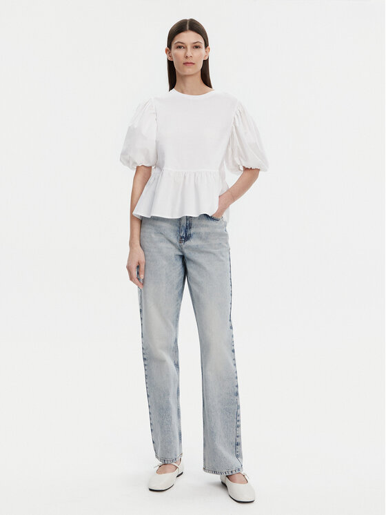 Liu Jo Liu Jo Blúz WA5389 J6308 Fehér Relaxed Fit