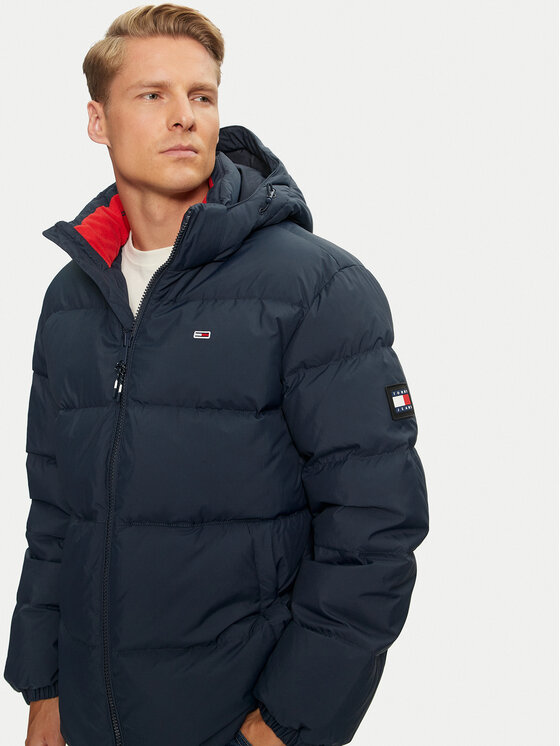 Tommy Jeans Tommy Jeans Pehelykabát Essential DM0DM19786 Sötétkék Regular Fit