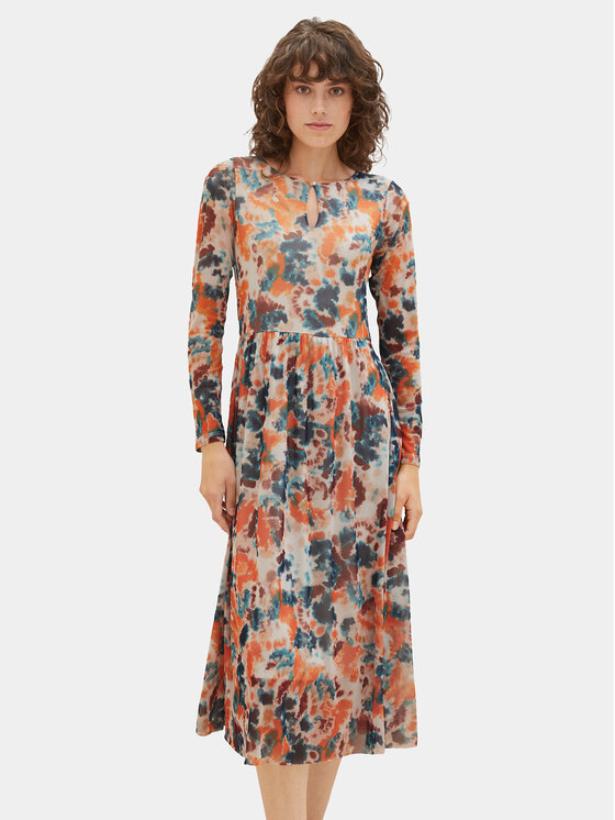Tom Tailor Tom Tailor Sukienka codzienna 1037927 Kolorowy Regular Fit