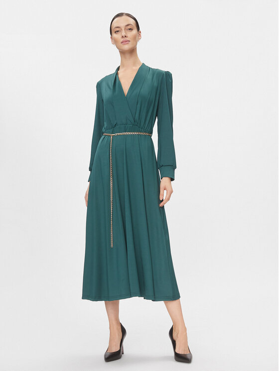 Rinascimento Rinascimento Rochie cocktail CFC0116384003 Verde Regular Fit