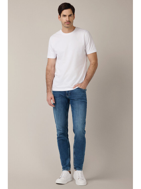 Lancerto Lancerto Spodnie materiałowe Guido SP113225000013 Niebieski Slim Fit