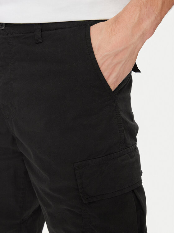 Jack&Jones Jack&Jones Kratke hlače iz tkanine Cole 12253122 Črna Loose Fit