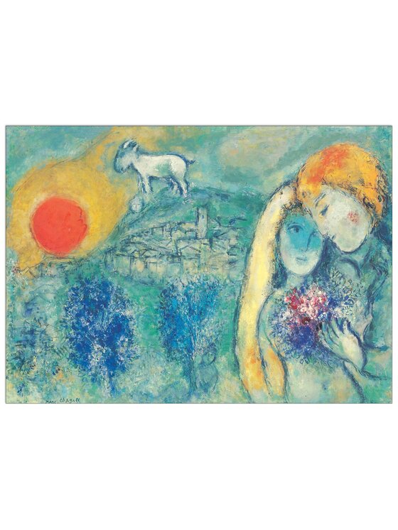 Artopweb Artopweb Dekoracja ścienna Gli amanti di Vence, 1957 Kolorowy