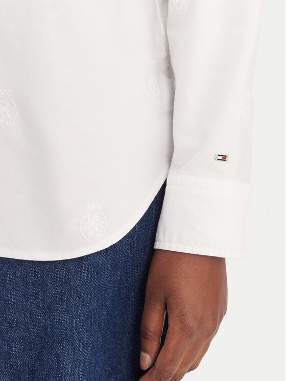 Tommy Hilfiger Tommy Hilfiger Särk WW0WW49386 Valge Relaxed Fit