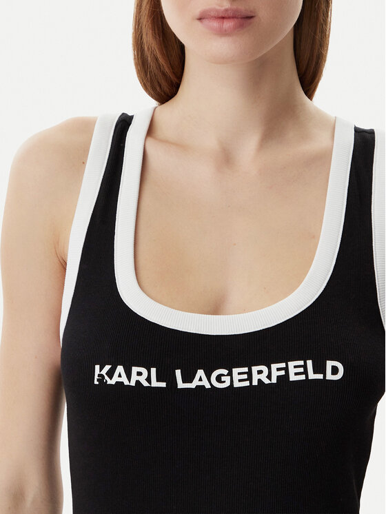 KARL LAGERFELD KARL LAGERFELD Igapäevane kleit B2W46087 Must Slim Fit
