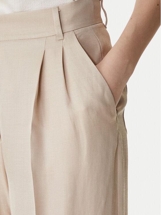Marella Marella Hlače Emme by Marella Adito 2615131221 Bež Straight Fit