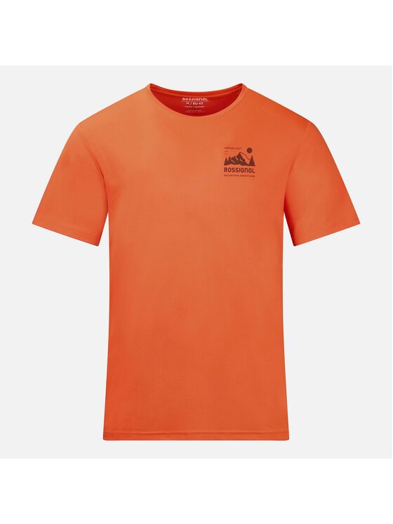 Rossignol Rossignol T-Shirt M Graphic Active Tee Pomarańczowy Regular Fit