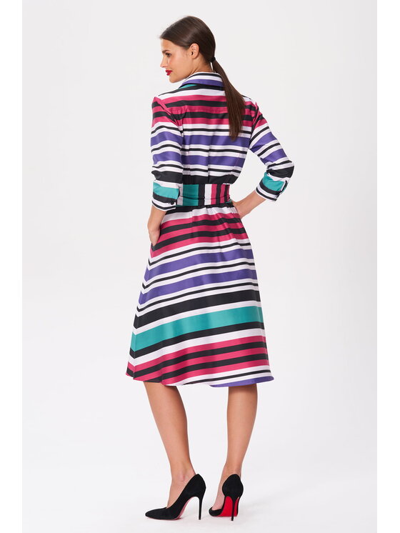 CASTELLANI CASTELLANI Sukienka Kamille Zielony Regular Fit