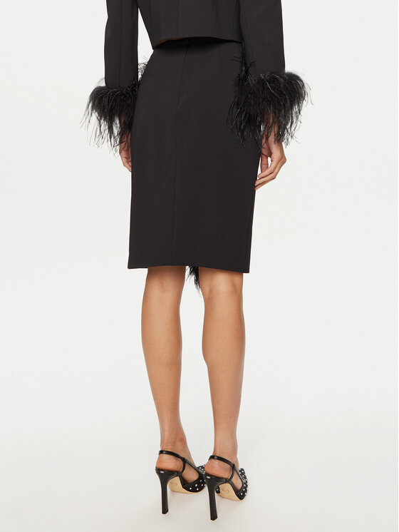 PINKO PINKO Midi szoknya 102941 A1JX Fekete Slim Fit