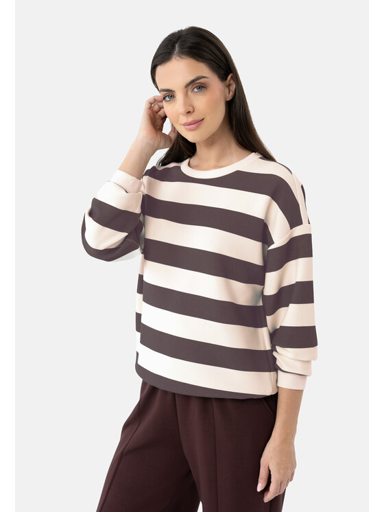 Volcano Volcano Bluza B-MAGNE Brązowy Regular Fit